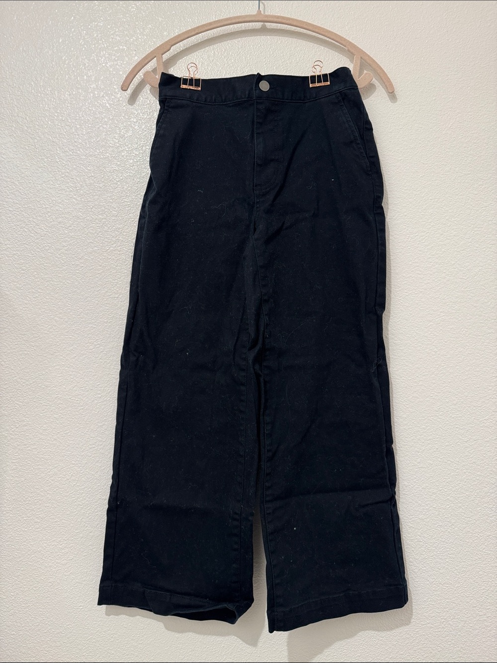OAK + FORT Black Elastic Waist Trousers